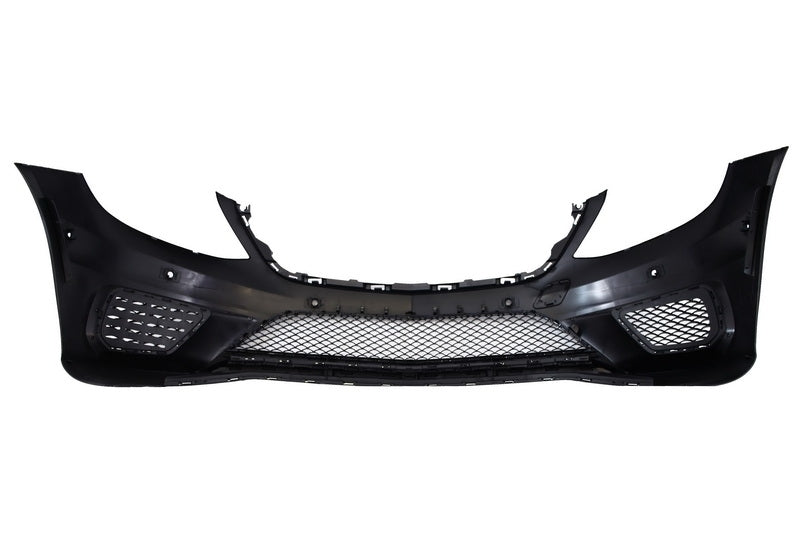 Front Bumper S63 Design with Piano Black Central Grille for Mercedes S-Class W222 (2013–06.2017)