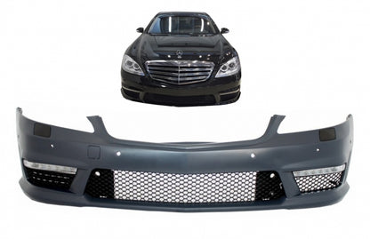 Front Bumper S63 S65 Design for Mercedes S-Class W221 (2005–2012)