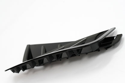 Front Bumper Side Fins Piano Black for Mercedes C-Class W205 S205 Facelift AMG Sport Line (2018–2020)