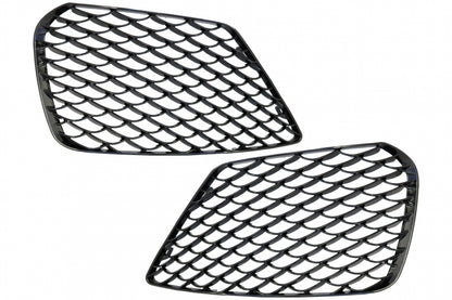 Front Bumper Side Grilles Piano Black Left & Right for Mercedes S-Class W222 (2013–2017) S63 Design