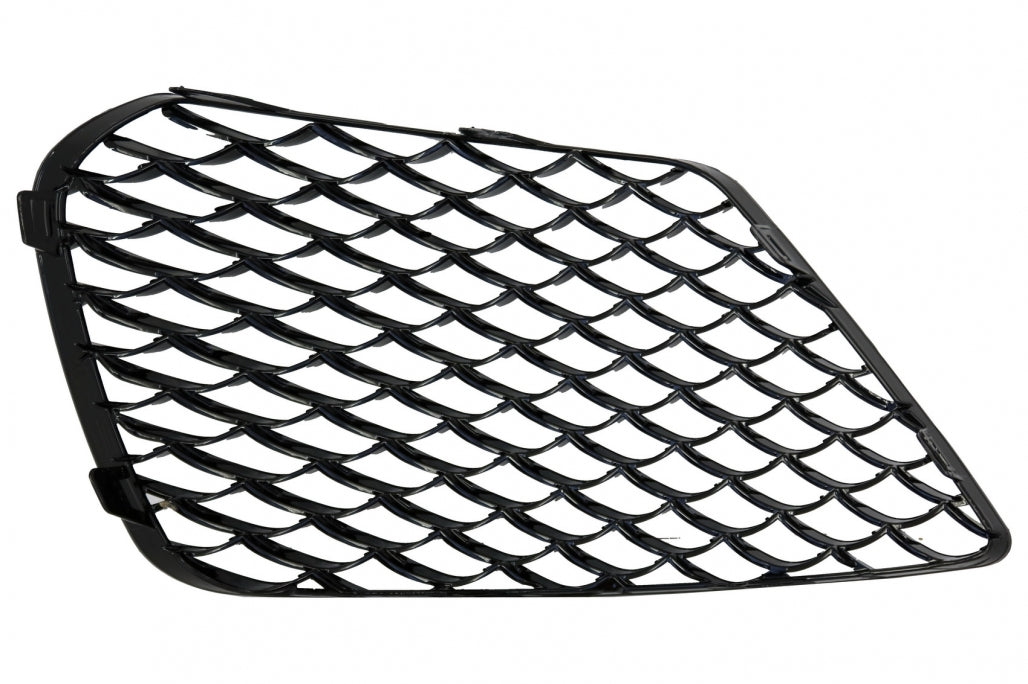 Front Bumper Side Grilles Piano Black Left & Right for Mercedes S-Class W222 (2013–2017) S63 Design