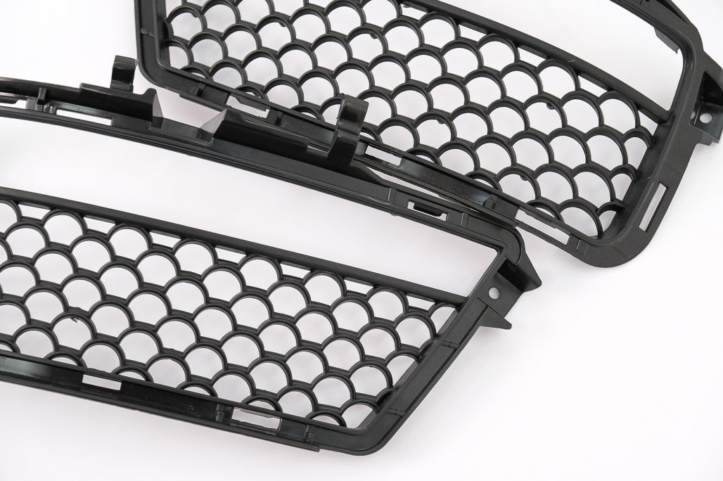 Front Bumper Side Grilles with Fog Light DRL for Mercedes S-Class W221 (2005–2012) S63 S65 Design
