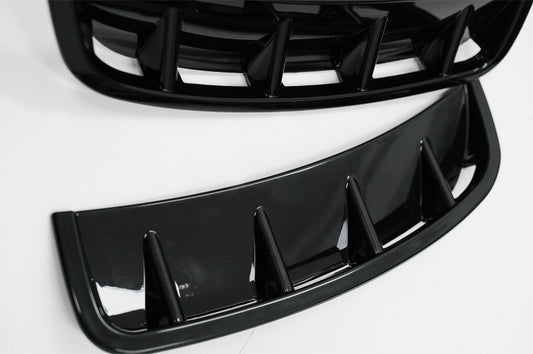 Front Bumper Side Vents Piano Black for Mercedes A-Class W177 V177 (2018–2022)
