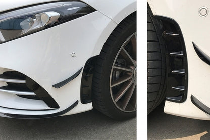 Front Bumper Side Vents Piano Black for Mercedes A-Class W177 V177 (2018–2022)