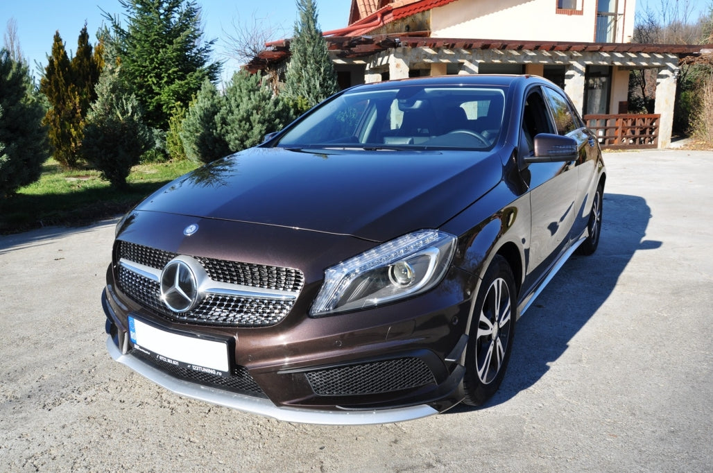 Front Bumper Splitters A45 Design for Mercedes A-Class W176 (2012–082015)