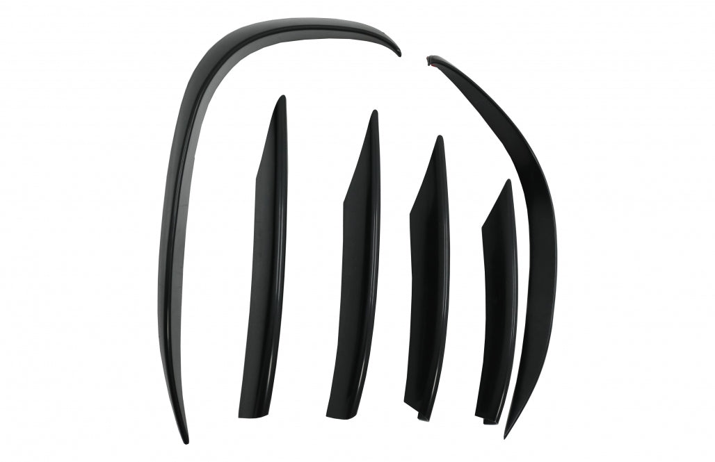 Front Bumper Splitters C43 Design Unpainted Black for Mercedes C-Class W205 S205 C205 A205 Facelift (2019–Up)