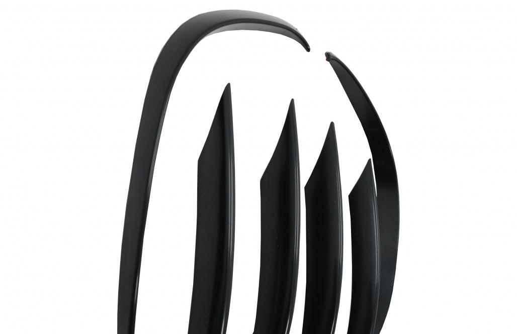 Front Bumper Splitters C43 Design Unpainted Black for Mercedes C-Class W205 S205 C205 A205 Facelift (2019–Up)