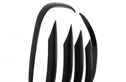 Front Bumper Splitters C43 Design Unpainted Black for Mercedes C-Class W205 S205 C205 A205 Facelift (2019–Up)