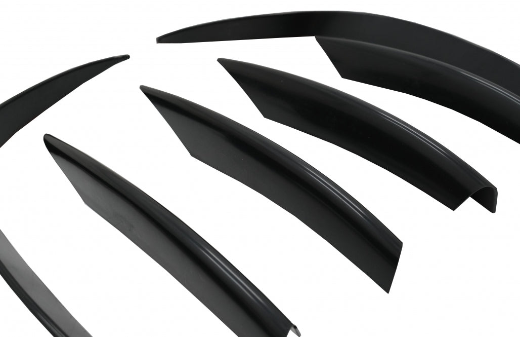 Front Bumper Splitters C43 Design Unpainted Black for Mercedes C-Class W205 S205 C205 A205 Facelift (2019–Up)