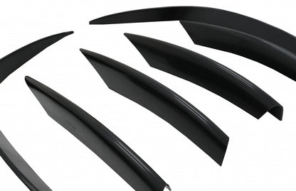Front Bumper Splitters C43 Design Unpainted Black for Mercedes C-Class W205 S205 C205 A205 Facelift (2019–Up)