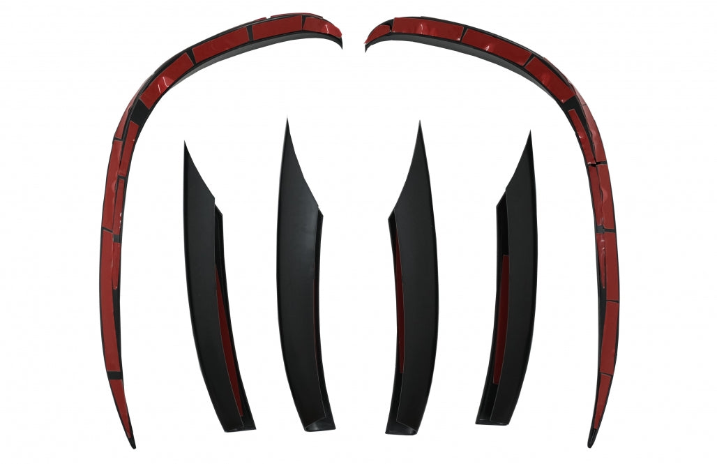 Front Bumper Splitters C43 Design Unpainted Black for Mercedes C-Class W205 S205 C205 A205 Facelift (2019–Up)