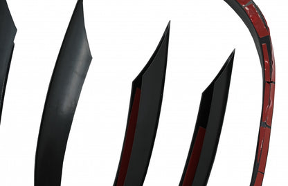 Front Bumper Splitters C43 Design Unpainted Black for Mercedes C-Class W205 S205 C205 A205 Facelift (2019–Up)