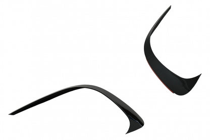 Front Bumper Splitters Piano Black for Mercedes C-Class W206 AMG Sport Line (2021–Up)