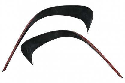 Front Bumper Splitters Piano Black for Mercedes C-Class W206 AMG Sport Line (2021–Up)