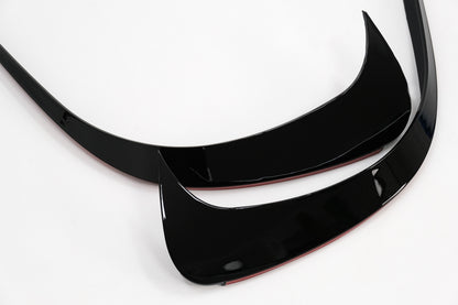 Front Bumper Splitters Piano Black for Mercedes C-Class W206 AMG Sport Line (2021–Up)