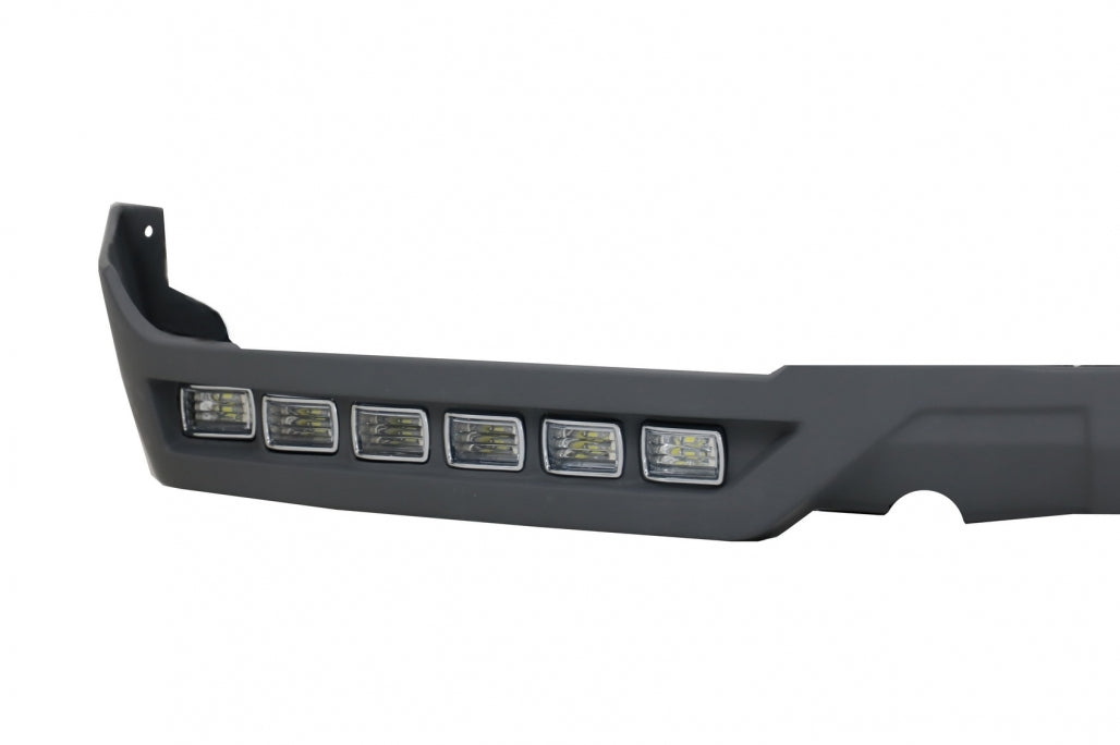 Front Bumper Spoiler Extension with LED DRL for Mercedes G-Class W463 G63 G65 (2013–2017)