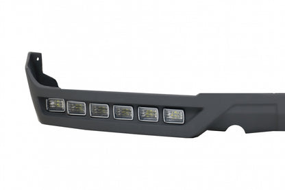Front Bumper Spoiler Extension with LED DRL for Mercedes G-Class W463 G63 G65 (2013–2017)