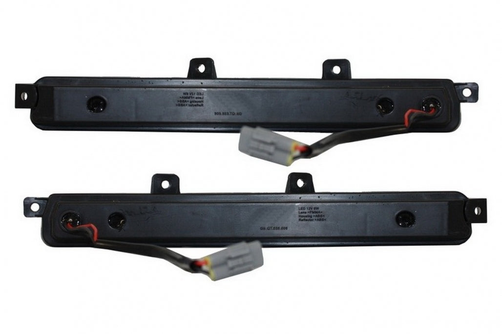 Front Bumper Spoiler Extension with LED DRL for Mercedes G-Class W463 G63 G65 (2013–2017)