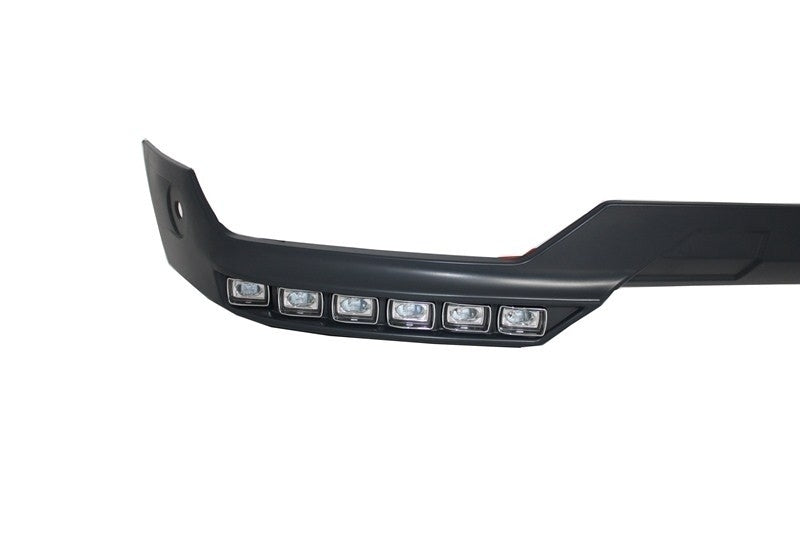 Front Bumper Spoiler LED DRL Extension and Upper Spoiler Lip for Mercedes G-Class W463 (1989–2017)