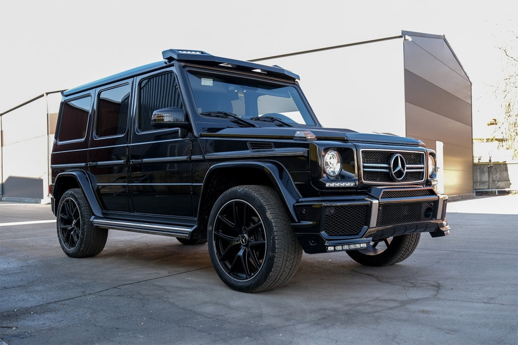 Front Bumper Spoiler LED DRL Extension for Mercedes G-Class W463 (1989–2017) AMG Bumper