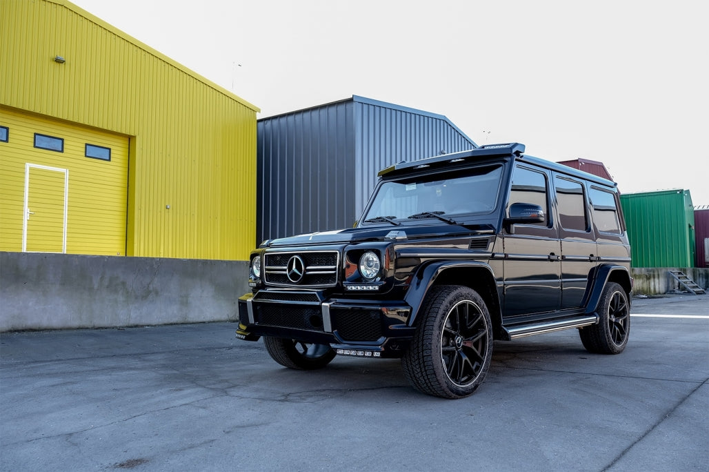 Front Bumper Spoiler LED DRL Extension for Mercedes G-Class W463 (1989–2017) AMG Bumper