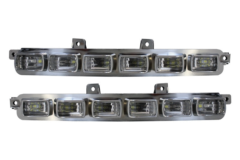 Front Bumper Spoiler LED DRL Extension for Mercedes G-Class W463 (1989–2017) AMG Bumper