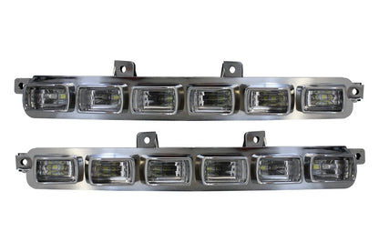 Front Bumper Spoiler LED DRL Extension for Mercedes G-Class W463 (1989–2017) AMG Bumper