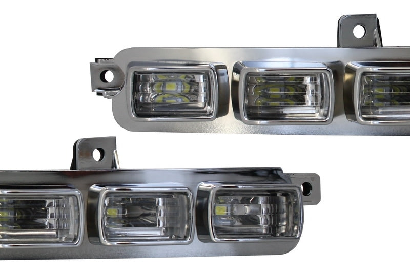 Front Bumper Spoiler LED DRL Extension for Mercedes G-Class W463 (1989–2017) AMG Bumper