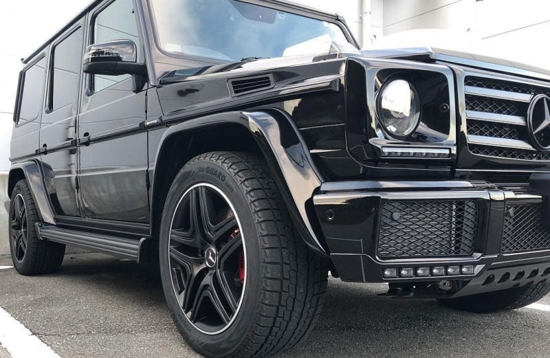 Front Bumper Spoiler LED DRL Extension for Mercedes G-Class W463 (1989–Up)