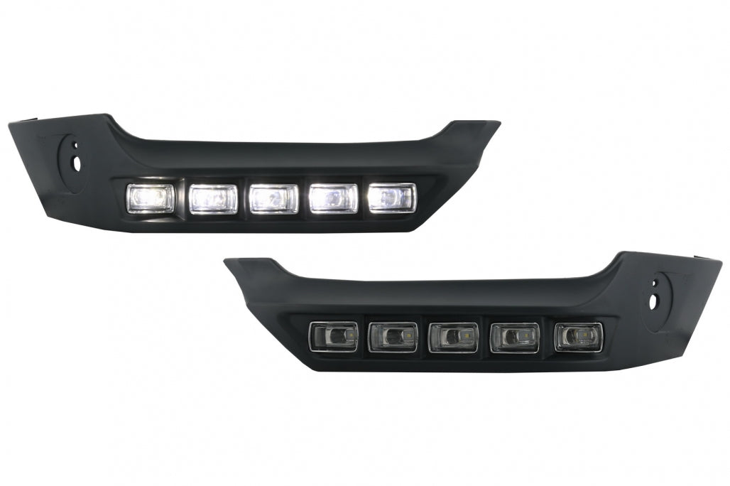 Front Bumper Spoiler LED DRL Extension for Mercedes G-Class W463 (1989–Up)