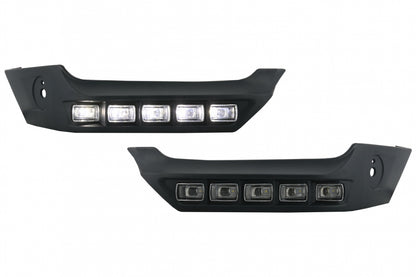 Front Bumper Spoiler LED DRL Extension for Mercedes G-Class W463 (1989–Up)