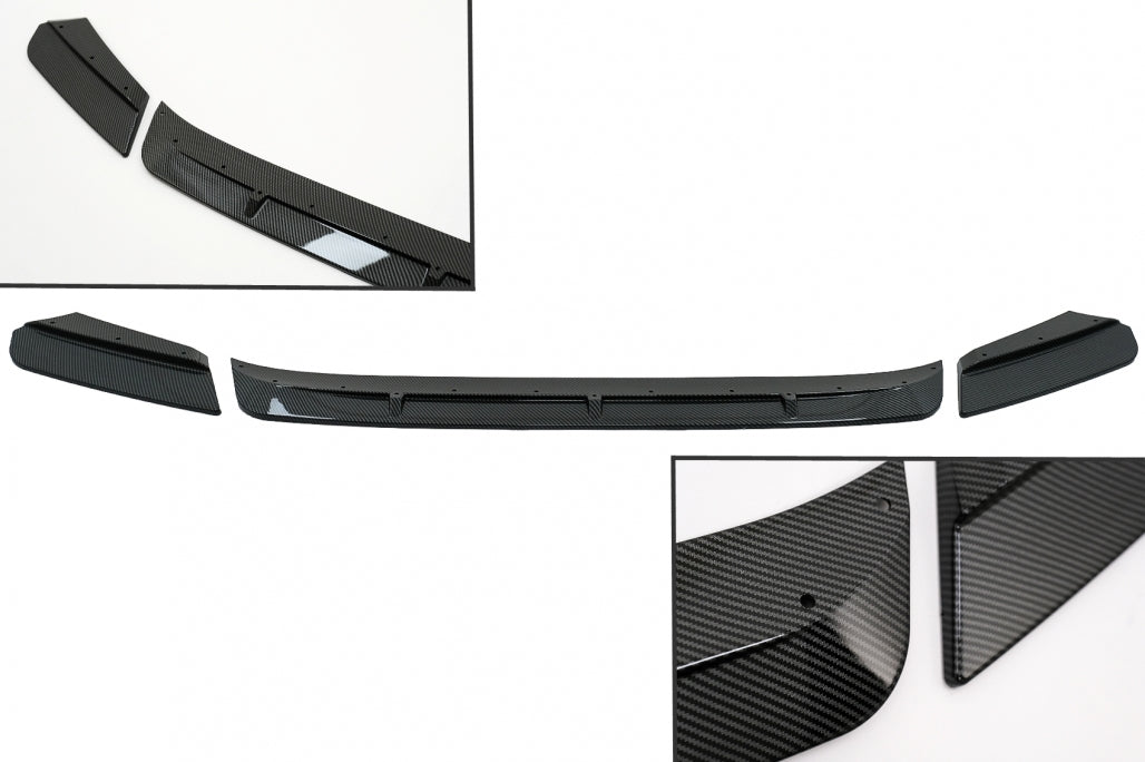 Front Bumper Spoiler Lip M Sport Carbon Look for BMW X3M G01 X4M G02 (2018-2020)