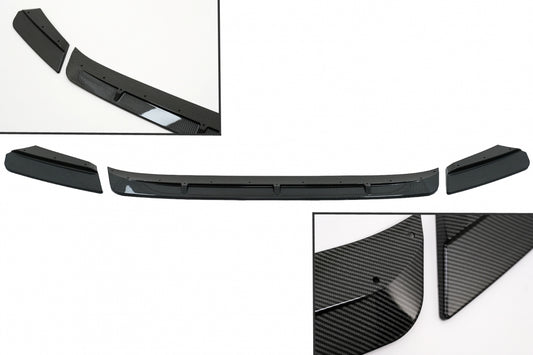 Front Bumper Spoiler Lip M Sport Carbon Look for BMW X3M G01 X4M G02 (2018-2020)