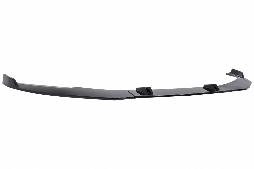 Front Bumper Spoiler Lip Piano Black for Audi A6 C8 4K (2018–2022)