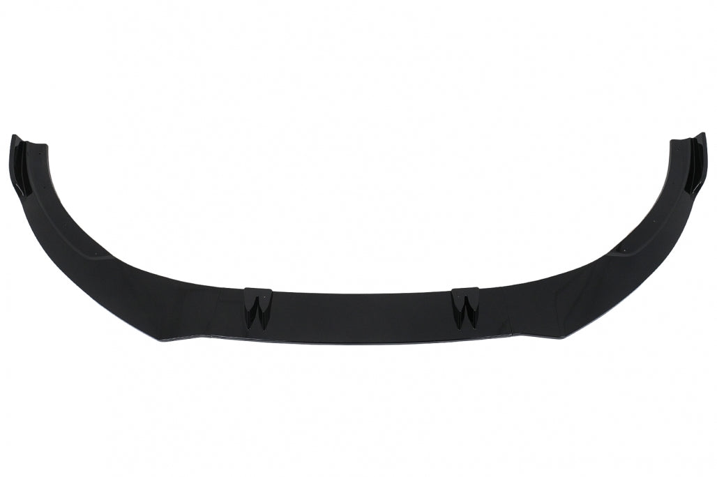 Front Bumper Spoiler Lip Piano Black for Audi A6 C8 4K (2018–2022)