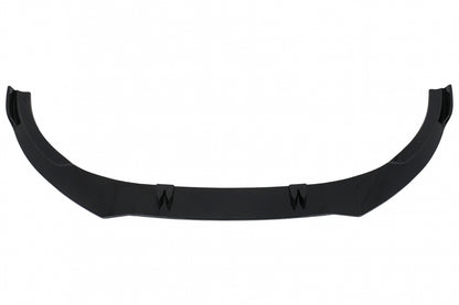 Front Bumper Spoiler Lip Piano Black for Audi A6 C8 4K (2018–2022)
