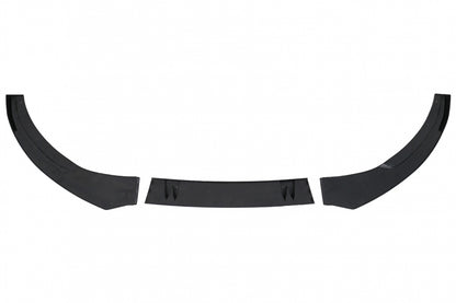 Front Bumper Spoiler Lip Piano Black for Audi A6 C8 4K (2018–2022)