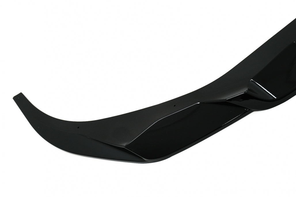 Front Bumper Spoiler Lip Piano Black for BMW 7 Series G11 G12 LCI M Sport (2019-Up)