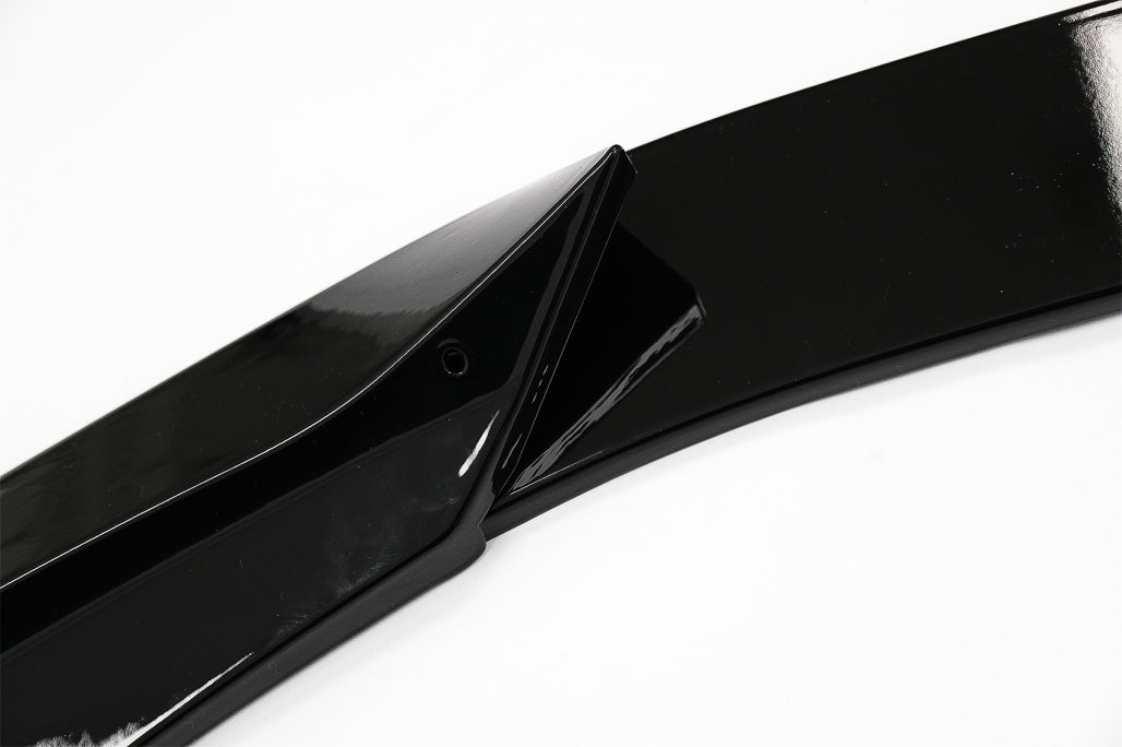 Front Bumper Spoiler Lip Piano Black for BMW X1 F48 Pre-LCI (2015-2019)