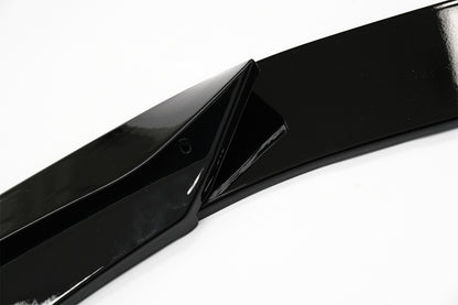 Front Bumper Spoiler Lip Piano Black for BMW X1 F48 Pre-LCI (2015-2019)
