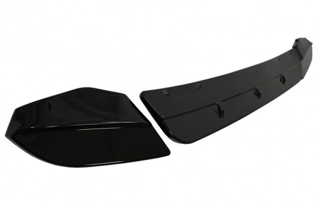Front Bumper Spoiler Lip Piano Black for BMW X3 G01 (2018-Up)
