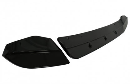 Front Bumper Spoiler Lip Piano Black for BMW X3 G01 (2018-Up)