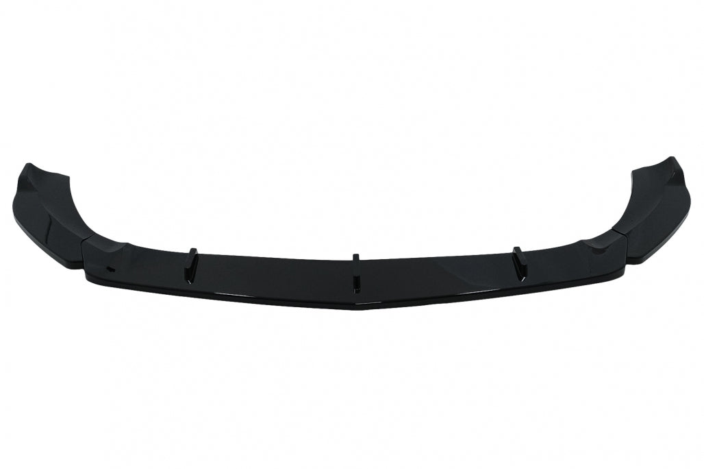 Front Bumper Spoiler Lip Piano Black for Mercedes A-Class W177 V177 Sport Line A35 (2018–2022)