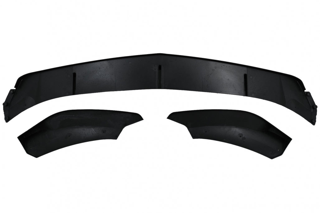 Front Bumper Spoiler Lip Piano Black for Mercedes A-Class W177 V177 Sport Line A35 (2018–2022)