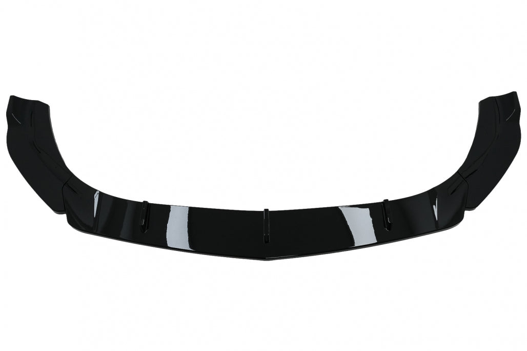 Front Bumper Spoiler Lip Piano Black for Mercedes A-Class W177 V177 Sport Line A35 (2018–2022)