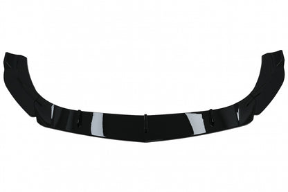 Front Bumper Spoiler Lip Piano Black for Mercedes A-Class W177 V177 Sport Line A35 (2018–2022)