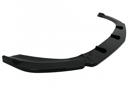 Front Bumper Spoiler Lip Piano Black for Mercedes A-Class W177 V177 Sport Line A35 (2018–2022)