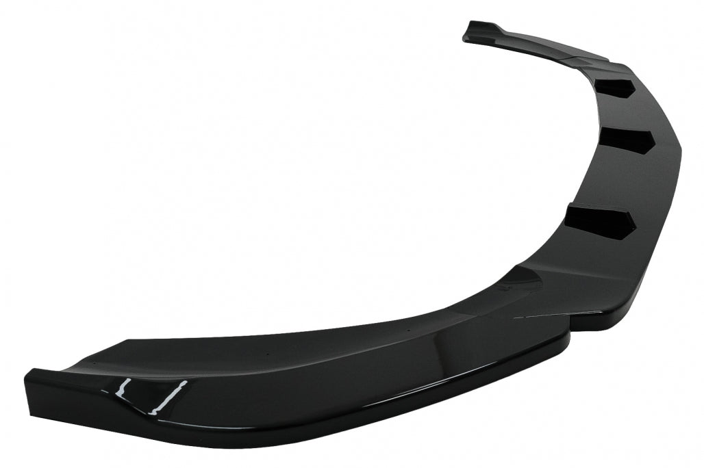 Front Bumper Spoiler Lip Piano Black for Mercedes A-Class W177 V177 Sport Line A35 (2018–2022)