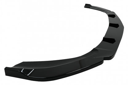 Front Bumper Spoiler Lip Piano Black for Mercedes A-Class W177 V177 Sport Line A35 (2018–2022)