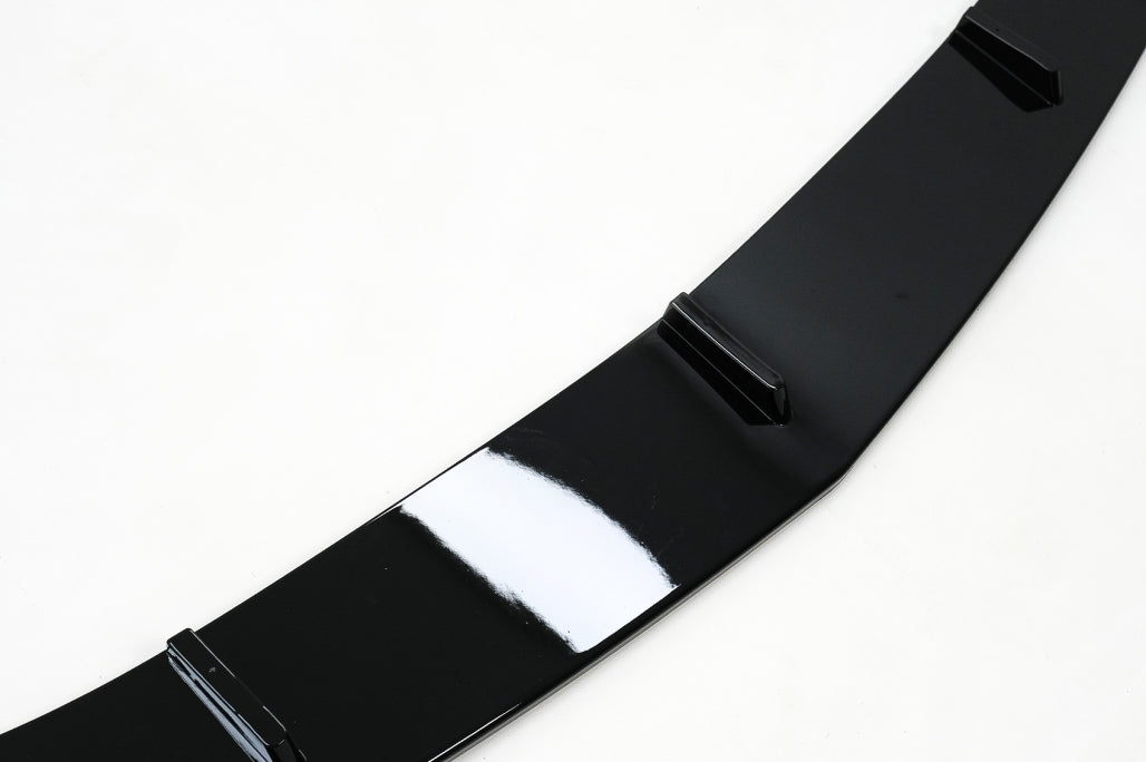 Front Bumper Spoiler Lip Piano Black for Mercedes A-Class W177 V177 Sport Line A35 (2018–2022)